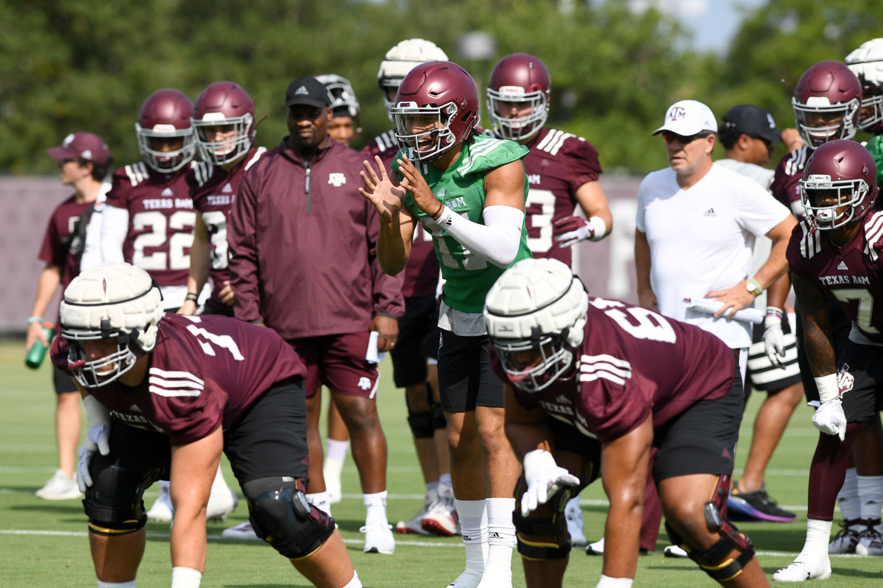 Texas A&M football practice